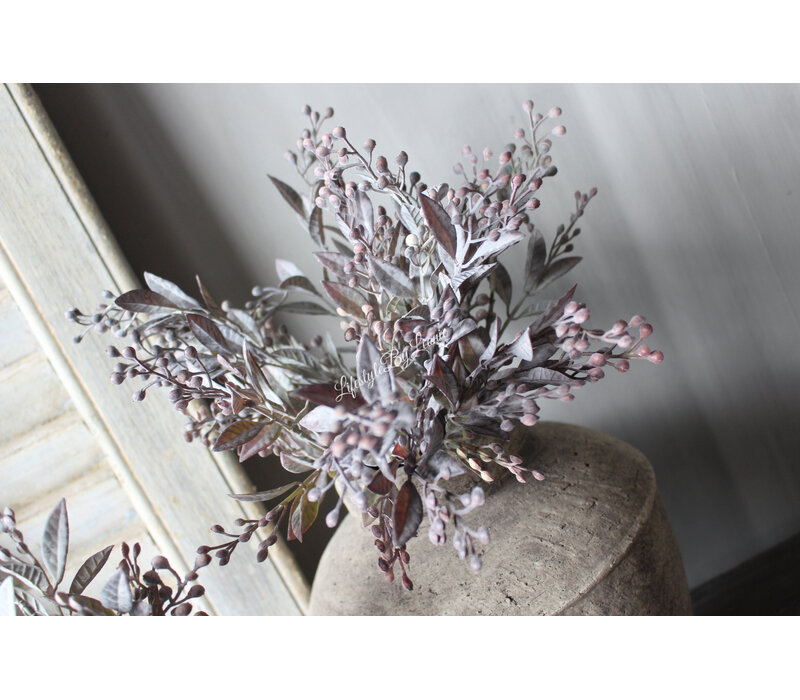 Namaak bosje gedroogde eucalyptus + bes Grey 36cm