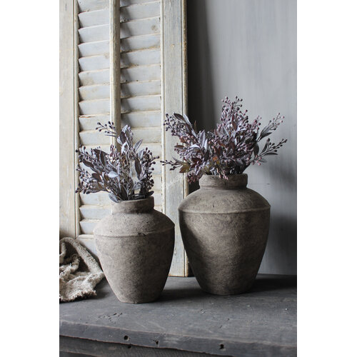 Namaak bosje gedroogde eucalyptus + bes Grey 36cm 