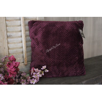Kussen flanel Burgundy diamond 45x45cm