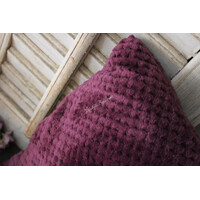 Kussen flanel Burgundy diamond 45x45cm