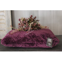 Kussen flanel Burgundy diamond 45x45cm