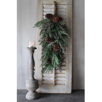 Namaak cedar toef gemixt groen 80cm