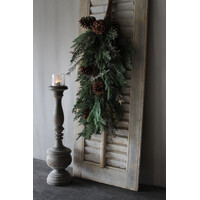 Namaak cedar toef gemixt groen 80cm