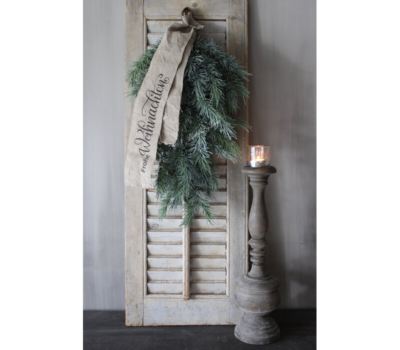 Namaak lange cedar toef met dennenappeltjes 70cm