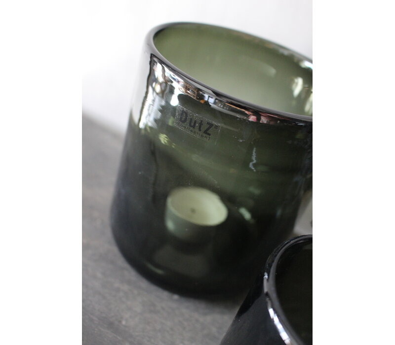 Dutz windlicht Conic black 9x8cm