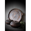 Houten ronde pot met deksel Woodie 20x11cm