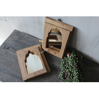 Houten spiegeltje Marrakesh 23 cm