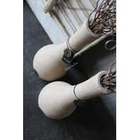 Brynxz smalle hoge bolvaas Taupe 30cm