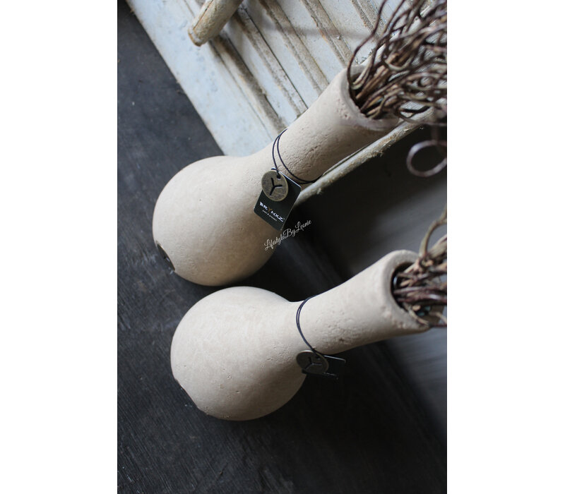 Brynxz smalle hoge bolvaas Taupe 30cm