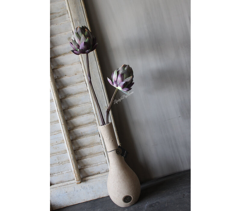 Brynxz smalle hoge bolvaas Taupe 30cm