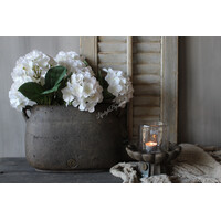 Brynxz ovale pot met oren Brown 36x16x24cm