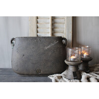 Brynxz ovale pot met oren Brown 46x17x31cm
