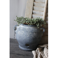 Brynxz kruik met oren Ancient clay 24x25cm