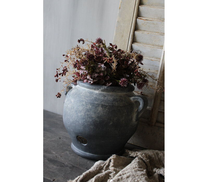 Brynxz kruik met oren Ancient clay 24x25cm