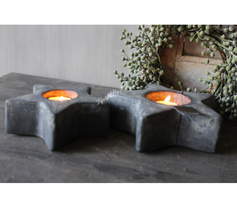 Brynxz set waxine sterren Ancient clay 18 en 14cm