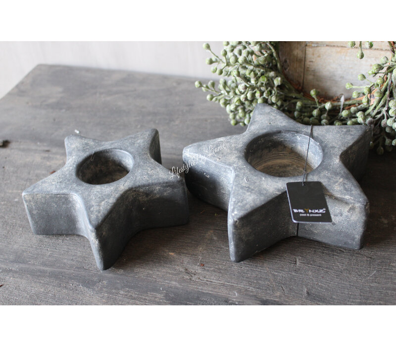 Brynxz set waxine sterren Ancient clay 18 en 14cm