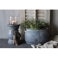 Brynxz dikke baluster kandelaar met touw Ancient clay 22x15cm