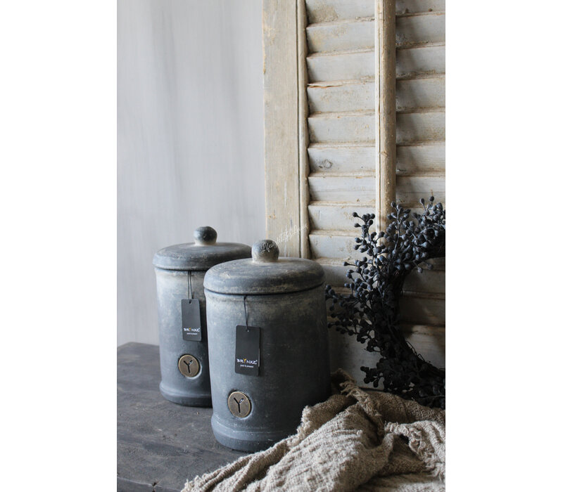 Brynxz pot met deksel Ancient clay 24x14cm