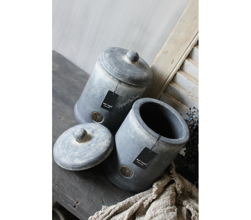 Brynxz pot met deksel Ancient clay 24x14cm