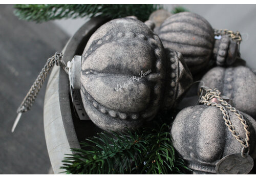 LUKSA LUKSA decobal velvet taupe Ball 11 x 8,5 cm