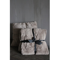 Bont plaid faux fur Cosy blanca grey 130 x 170 cm