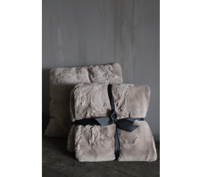 Bont plaid faux fur Cosy blanca grey 130x170cm