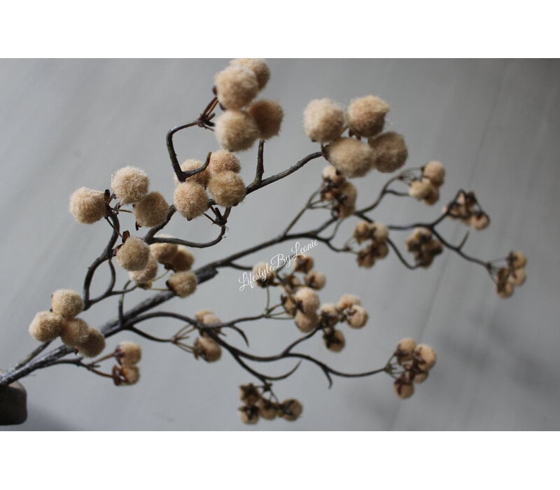 Namaak fluffy acorn tak Brown 87cm