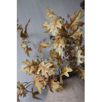 Namaak eikenblad quercus tak Sober brown 85cm