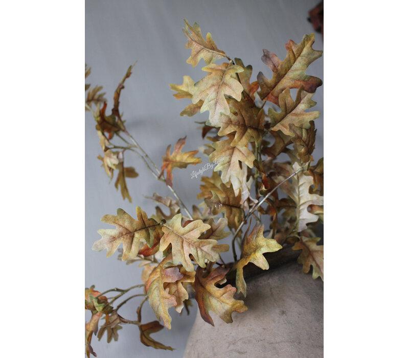 Namaak eikenblad  quercus tak Sober brown 85cm
