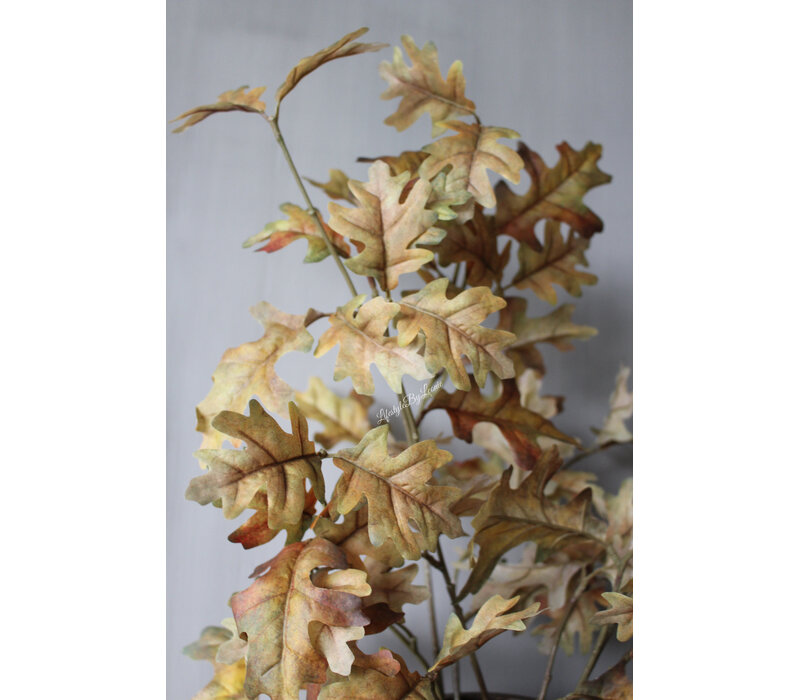 Namaak eikenblad  quercus tak Sober brown 85cm