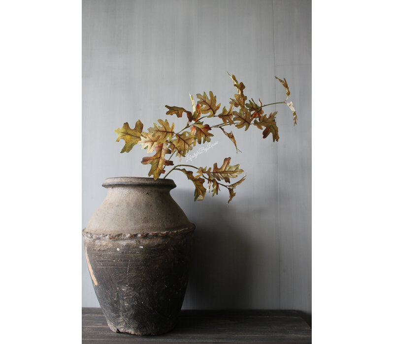 Namaak eikenblad  quercus tak Sober brown 85cm