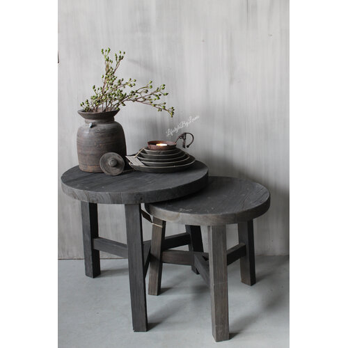 Hoffz Interior authentieke Nepalese kruik met deksel 23 cm 