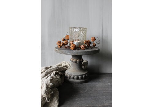 Roestige belletjes krans 20 cm