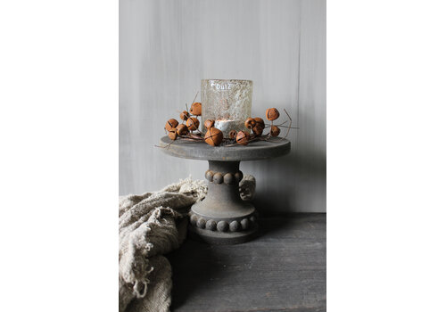 Roestige belletjes krans 20cm