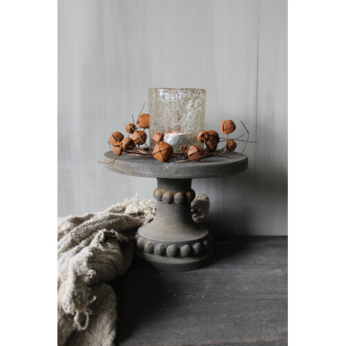 Roestige belletjes krans 20 cm 