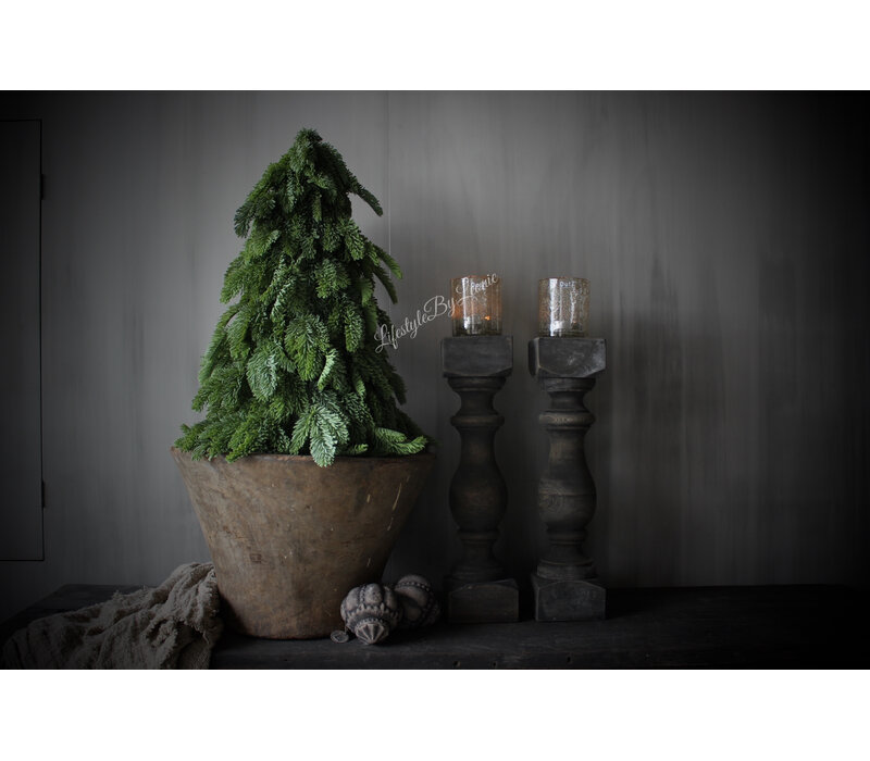 Hoffz Interior oude houten vijzel