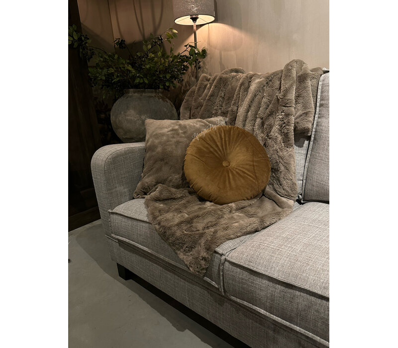 Bont plaid faux fur Cosy blanca grey 130 x 170 cm