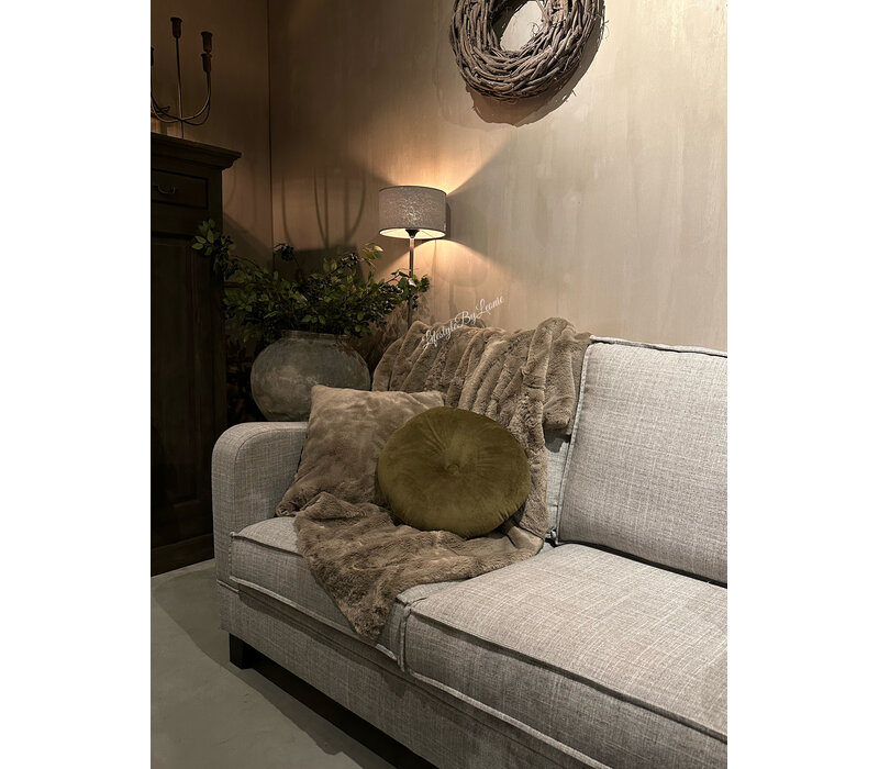 Bontkussen faux fur Cosy blanca grey 45 x 45 cm