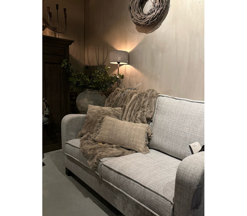 Bontkussen faux fur Cosy blanca grey 45 x 45 cm
