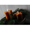 Ster led kaars Amber 8x10cm