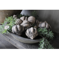 LUKSA decobal velvet taupe Ball 11 x 8,5 cm