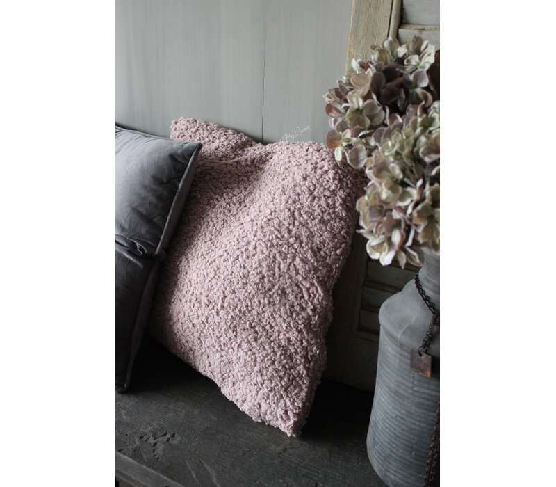 Vierkant kussen Chico old pink 45 x 45 cm