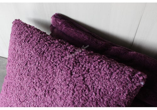 Vierkant kussen Chico dark purple 45 x 45 cm