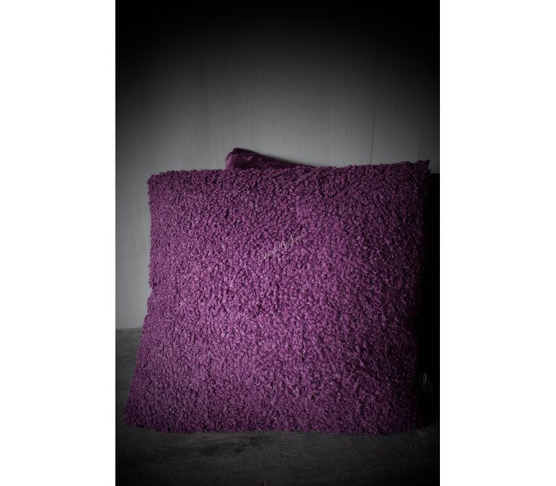 Vierkant kussen Chico dark purple 45 x 45 cm