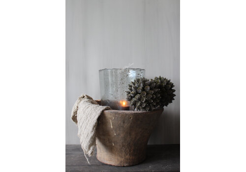 Namaak deco bol Dennenappel 16cm
