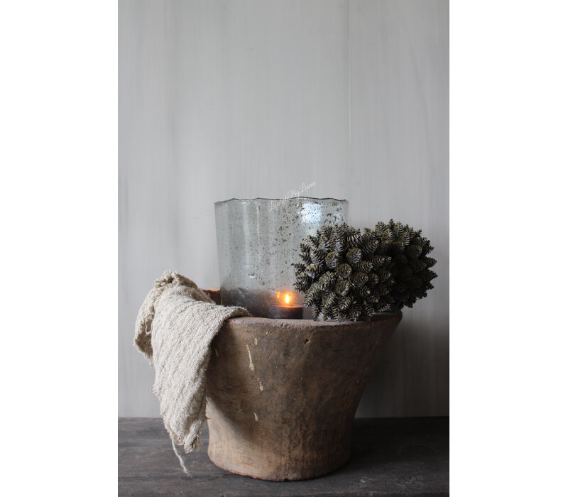 Namaak deco bol Dennenappel 16cm
