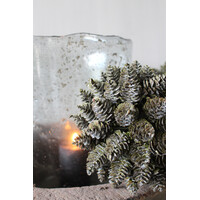 Namaak deco bol Dennenappel 16cm