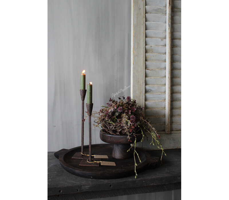Namaak bos / deco bol Eucalyptus Burgundy 23 cm