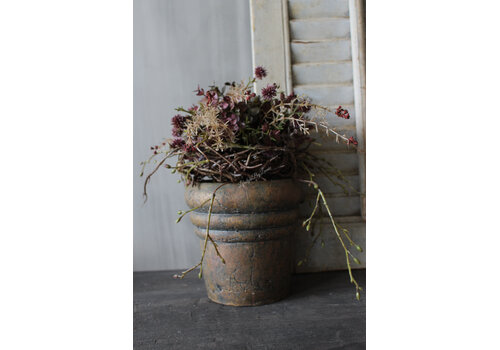 PTMD bloempot Helena bruin 19 cm