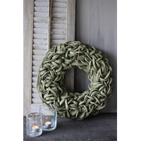 Krans coco slice Old green 55cm